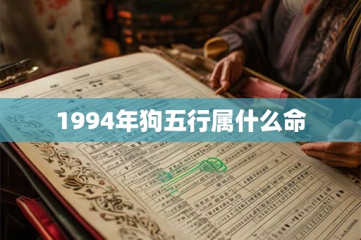 1994年狗五行属什么命