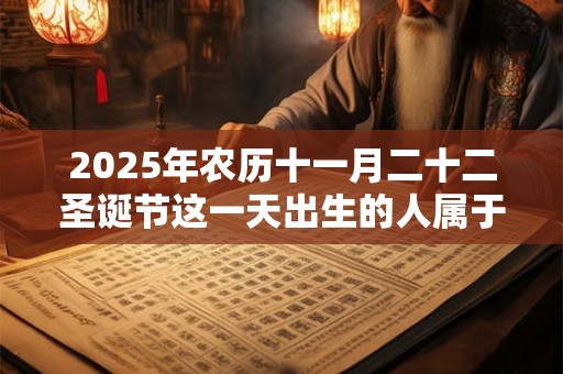 2025年农历十一月二十二圣诞节这一天出生的人属于什么星座