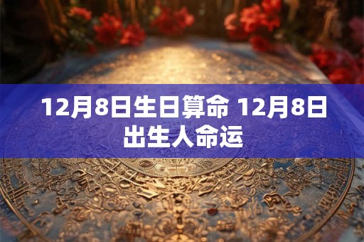 12月8日生日算命 12月8日出生人命运