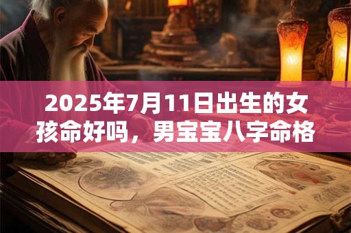 2026年7月11日出生的女孩命好吗，男宝宝八字命格