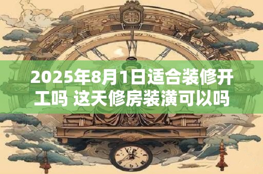 2026年8月1日适合装修开工吗 这天修房装潢可以吗