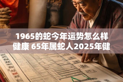 1965的蛇今年运势怎么样健康 65年属蛇人2025年健康运势如何