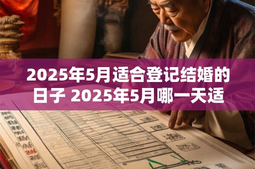 2025年5月适合登记结婚的日子 2025年5月哪一天适合结婚 2025年5月适合登记结婚的日子 2025年5月哪一天适合结婚