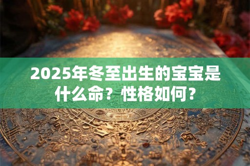 2025年冬至出生的宝宝是什么命?性格如何? 2025年冬至出生的宝宝是什么命?性格如何?
