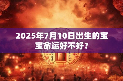 2025年7月10日出生的宝宝命运好不好？