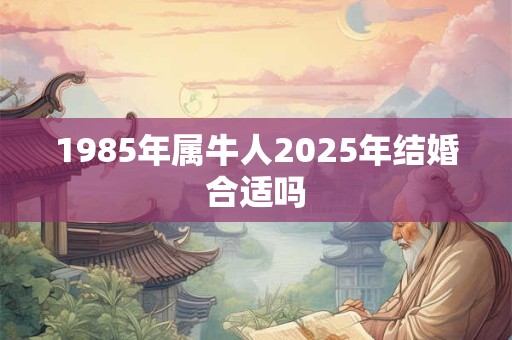 1985年属牛人2025年结婚合适吗