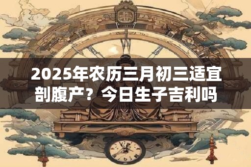 2025年农历三月初三适宜剖腹产？今日生子吉利吗