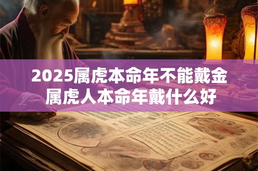 2025属虎本命年不能戴金 属虎人本命年戴什么好 2025属虎本命年不能戴金 属虎人本命年戴什么好