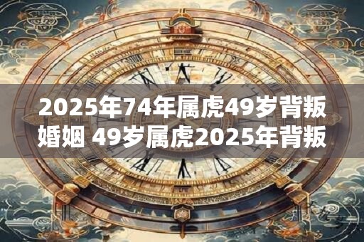 2025年74年属虎49岁背叛婚姻 49岁属虎2025年背叛婚姻 2025年74年属虎49岁背叛婚姻 49岁属虎2025年背叛婚姻