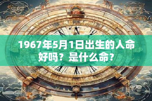1967年5月1日出生的人命好吗?是什么命? 1967年5月1日出生的人命好吗?是什么命?