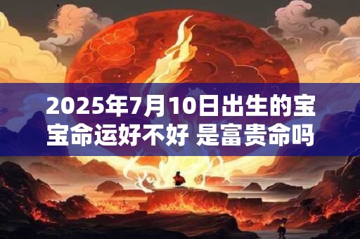 2025年7月10日出生的宝宝命运好不好 是富贵命吗