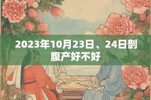 2023年10月23日、24日剖腹产好不好