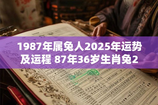 1987年属兔人2025年运势及运程 87年36岁生肖兔2025年每月运势