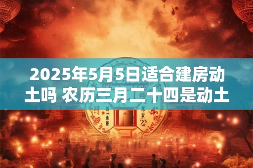 2025年5月5日适合建房动土吗 农历三月二十四是动土吉日吗