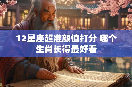 12星座超准颜值打分 哪个生肖长得最好看