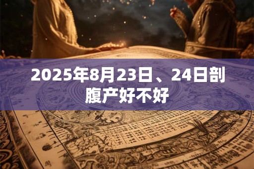 2025年8月23日、24日剖腹产好不好