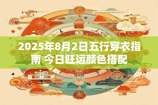 2026年8月2日五行穿衣指南 今日旺运颜色搭配
