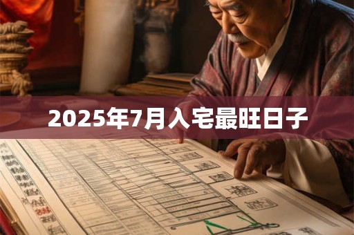 2025年7月入宅最旺日子