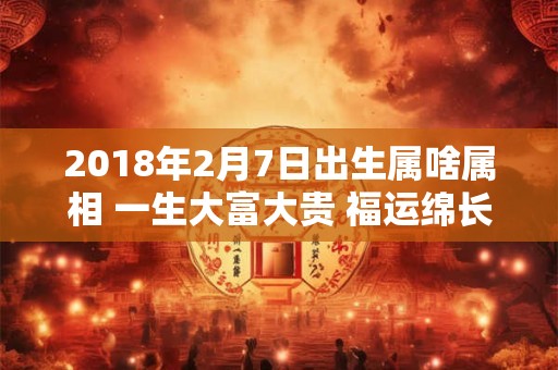 2018年2月7日出生属啥属相 一生大富大贵 福运绵长