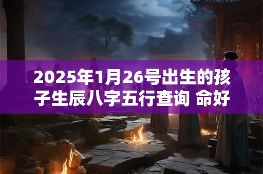 2025年1月26号出生的孩子生辰八字五行查询 命好不好