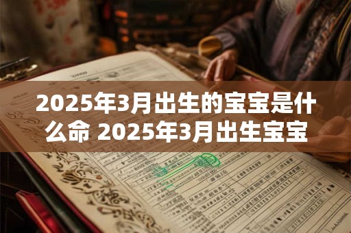 2025年3月出生的宝宝是什么命 2025年3月出生宝宝命运如何