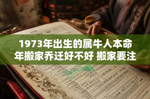 1973年出生的属牛人本命年搬家乔迁好不好 搬家要注意什么