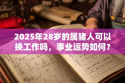 2025年28岁的属猪人可以换工作吗，事业运势如何？