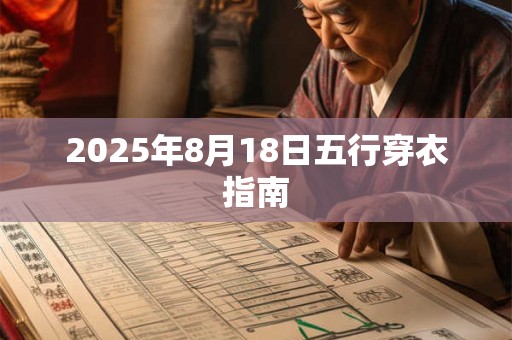 2025年8月18日五行穿衣指南