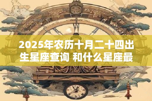 2025年农历十月二十四出生星座查询 和什么星座最配