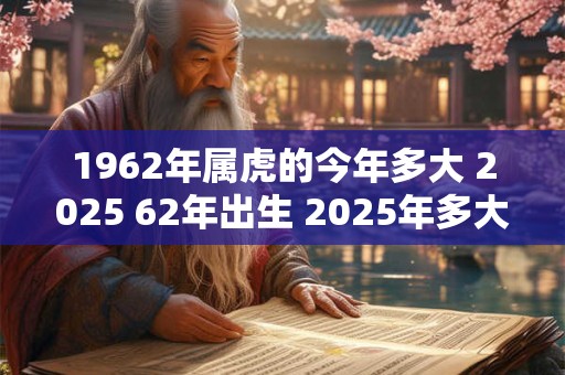 1962年属虎的今年多大 2025 62年出生 2025年多大年龄