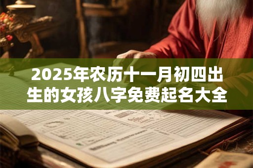 2025年农历十一月初四出生的女孩八字免费起名大全！
