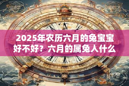 2025年农历六月的兔宝宝好不好？六月的属兔人什么性格