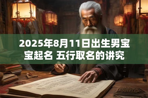 2025年8月11日出生男宝宝起名 五行取名的讲究
