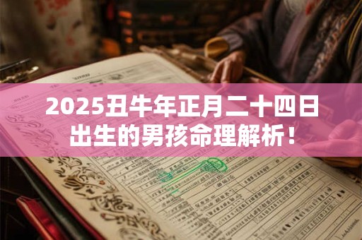 2025丑牛年正月二十四日出生的男孩命理解析! 2025丑牛年正月二十四日出生的男孩命理解析!