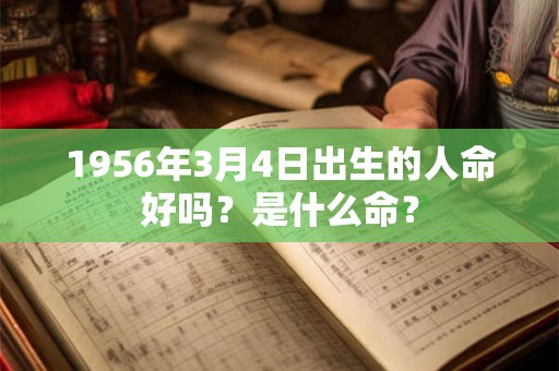 1956年3月4日出生的人命好吗？是什么命？