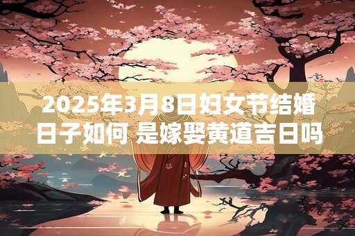 2025年3月8日妇女节结婚日子如何 是嫁娶黄道吉日吗