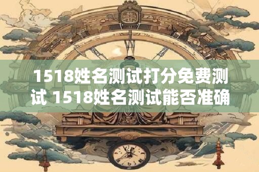 1518姓名测试打分免费测试 1518姓名测试能否准确打分