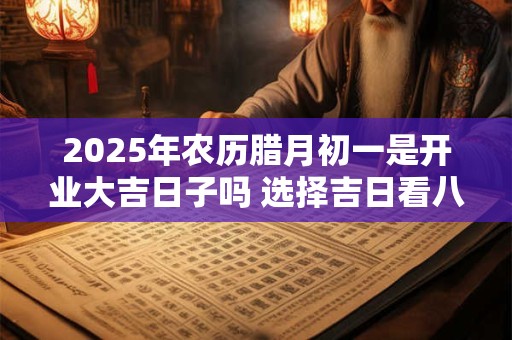 2025年农历腊月初一是开业大吉日子吗 选择吉日看八字