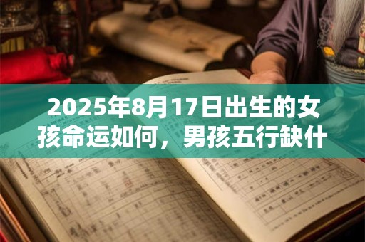 2026年8月17日出生的女孩命运如何，男孩五行缺什么