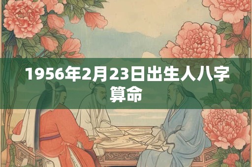 1956年2月23日出生人八字算命