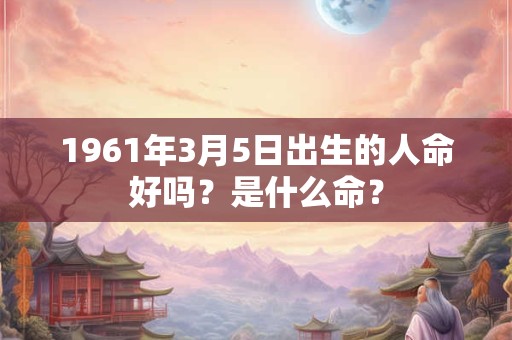 1961年3月5日出生的人命好吗？是什么命？
