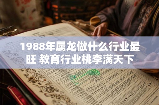 1988年属龙做什么行业最旺 教育行业桃李满天下 1988年属龙做什么行业最旺 教育行业桃李满天下