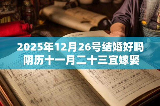 2025年12月26号结婚好吗 阴历十一月二十三宜嫁娶吗