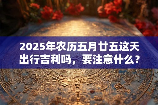 2025年农历五月廿五这天出行吉利吗，要注意什么？