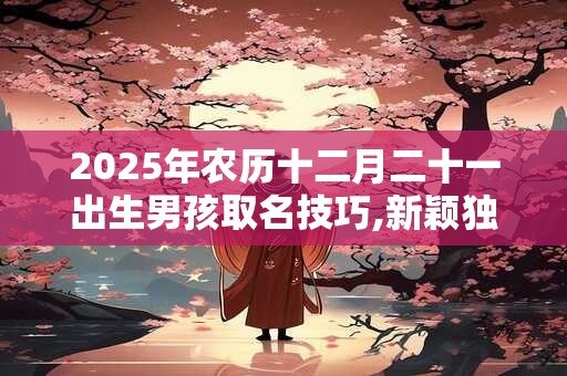 2025年农历十二月二十一出生男孩取名技巧,新颖独特的名字 2025年农历十二月二十一出生男孩取名技巧,新颖独特的名字