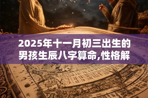 2026年十一月初三出生的男孩生辰八字算命,性格解析 2026年十一月初三出生的男孩生辰八字算命,性格解析