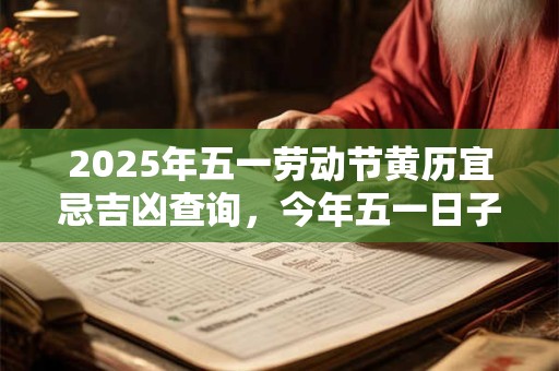 2025年五一劳动节黄历宜忌吉凶查询，今年五一日子怎么样