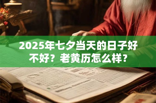 2026年七夕当天的日子好不好？老黄历怎么样？