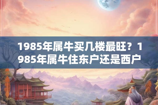 1985年属牛买几楼最旺？1985年属牛住东户还是西户好？