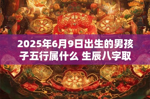 2025年6月9日出生的男孩子五行属什么 生辰八字取名